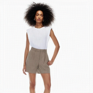 Luna Blue Padded Shoulder Tee